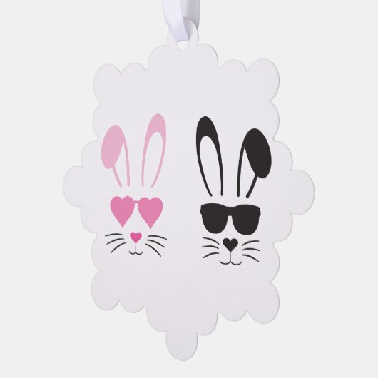 Paasbunny Ornament Kaart (Links)