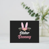paasbunny paasbunny zister briefkaart (Staand voorkant)