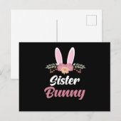paasbunny paasbunny zister briefkaart (Voorkant / Achterkant)