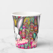 Paasbunny Papieren Bekers (Voorkant)