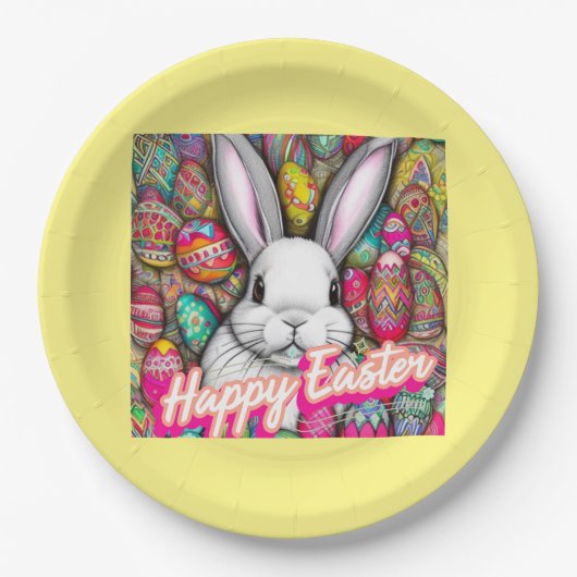 Paasbunny Papieren Bordje (Voorkant)