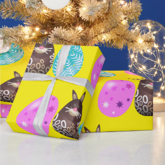 Paasbunny Patronen Cadeaupapier