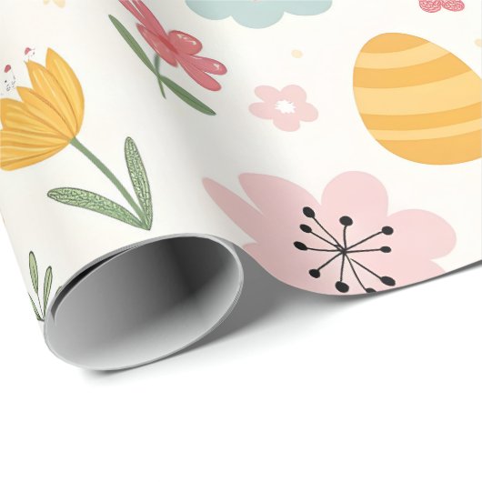 paasbunny Pattern Cadeaupapier (Rol Hoek)