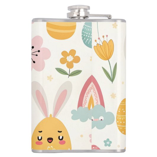 paasbunny Pattern Heupfles (Achterkant)