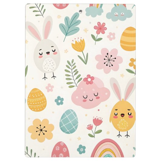 paasbunny Pattern Klembord (Achterkant)