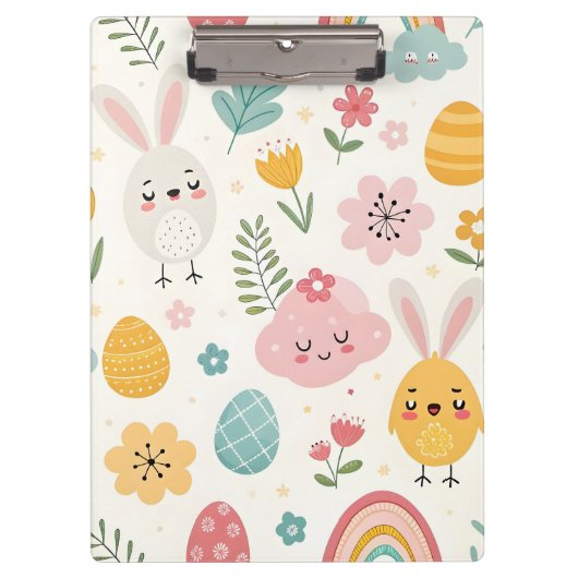 paasbunny Pattern Klembord (Voorkant)
