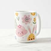 paasbunny Pattern Koffiemok (Voorkant rechts)