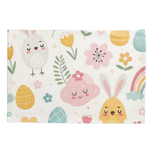 paasbunny Pattern Kussensloop (Achterkant)