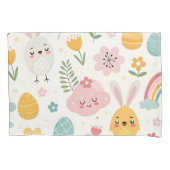 paasbunny Pattern Kussensloop (Voorkant)