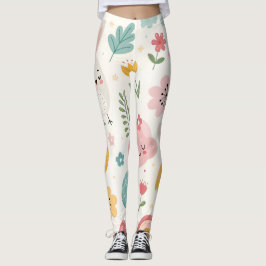 paasbunny Pattern Leggings