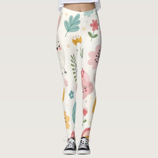 paasbunny Pattern Leggings (Voorkant)
