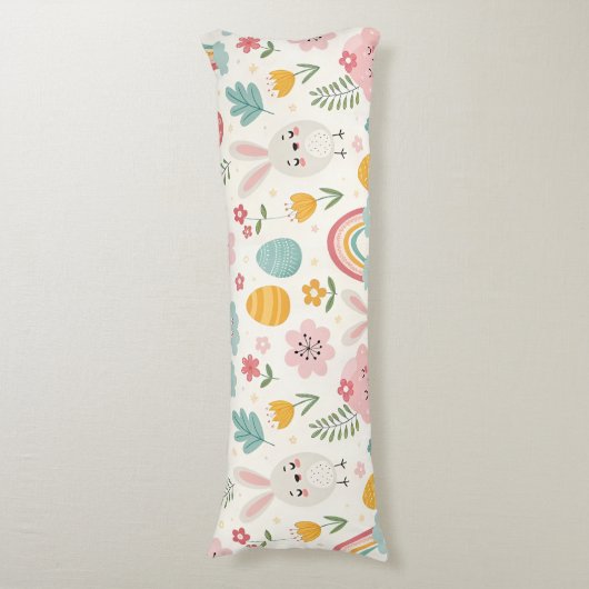 paasbunny Pattern Lichaamskussen (Voorkant Verticaal)