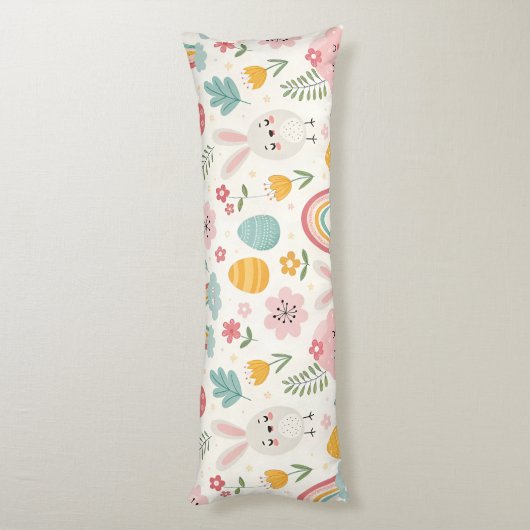 paasbunny Pattern Lichaamskussen (Achterkant (Verticaal))