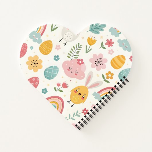 paasbunny Pattern Notitieboek (Achterkant)