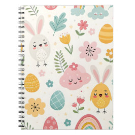 paasbunny Pattern Notitieboek