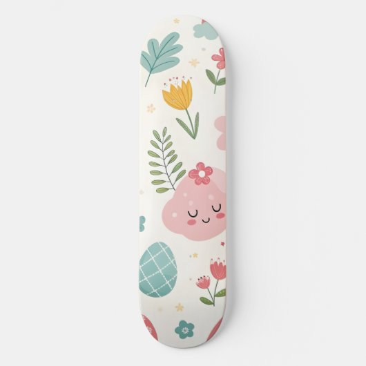 paasbunny Pattern Persoonlijk Skateboard (Voorkant)