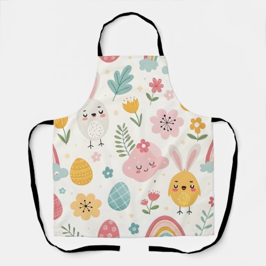 paasbunny Pattern Schort (Voorkant)