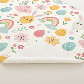 paasbunny Pattern Sherpa Deken (3/4)