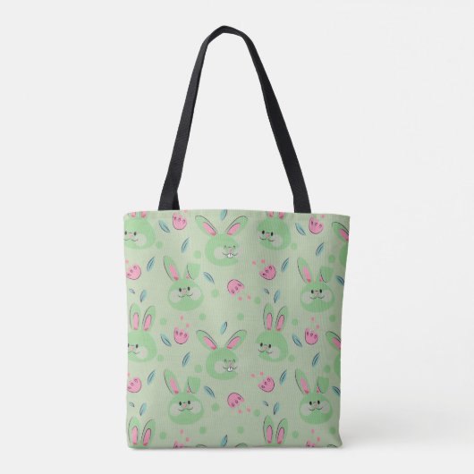 paasbunny Pattern Tote Bag (Achterkant)