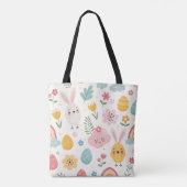 paasbunny Pattern Tote Bag (Achterkant)