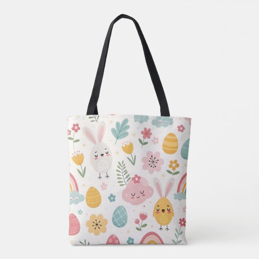 paasbunny Pattern Tote Bag (Achterkant)