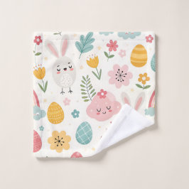 paasbunny Pattern Washandje