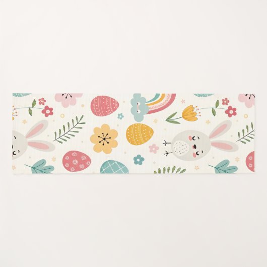paasbunny Pattern Yogamat (Voorkant (horizontaal))