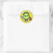 paasbunny Pickle | Vakantiepickle Ronde Sticker (Tas)