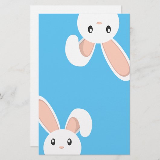 paasbunny pieping briefpapier (Voorkant / Achterkant)