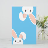 paasbunny pieping briefpapier (Staand voorkant)