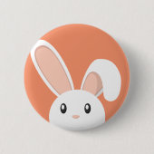 paasbunny pieping ronde button 5,7 cm (Voorkant)