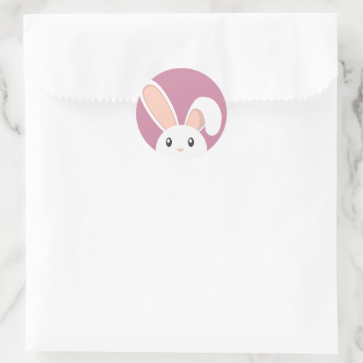 paasbunny pieping ronde sticker (Tas)