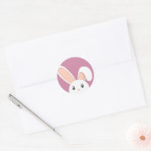 paasbunny pieping ronde sticker (Envelop)