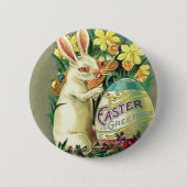  paasbunny Pin Ronde Button 5,7 Cm (Voorkant)