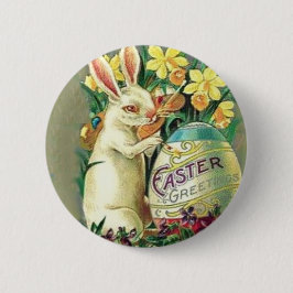  paasbunny Pin Ronde Button 5,7 Cm
