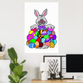 Paasbunny Poster (Thuiskantoor)