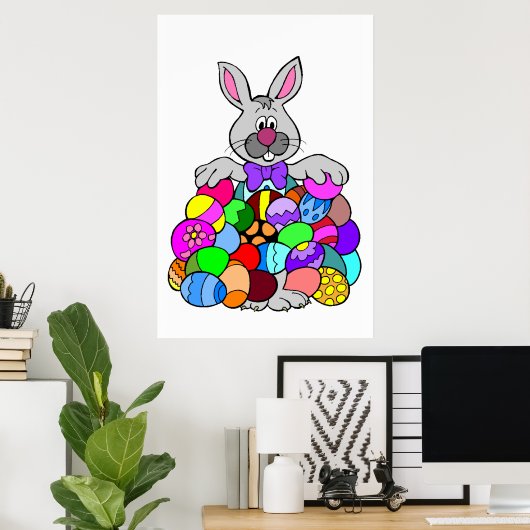 Paasbunny Poster (Thuiskantoor)