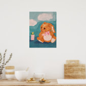 Paasbunny Poster (Keuken)