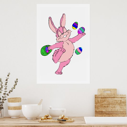 Paasbunny Poster (Keuken)