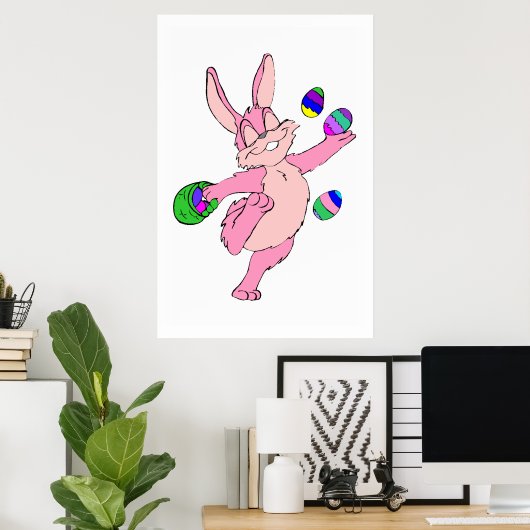Paasbunny Poster (Thuiskantoor)