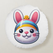 Paasbunny Rond Kussen (Achterkant)