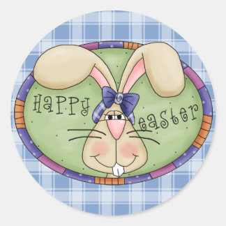 Paasbunny Ronde Sticker