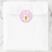 Paasbunny Ronde Sticker (Tas)