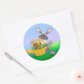 Paasbunny Ronde Sticker (Envelop)