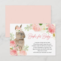 Paasbunny roze witte florale boeken voor baby