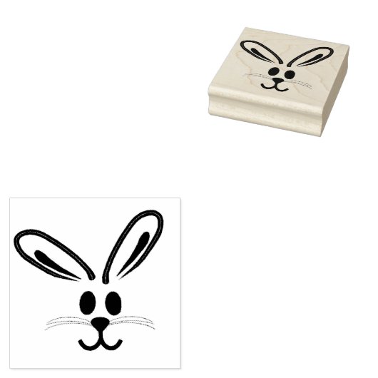 Paasbunny Rubberstempel (Gestempeld)