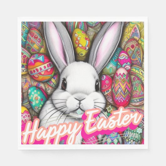Paasbunny Servet (Voorkant)