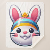 Paasbunny Sherpa Deken (Voorkant)