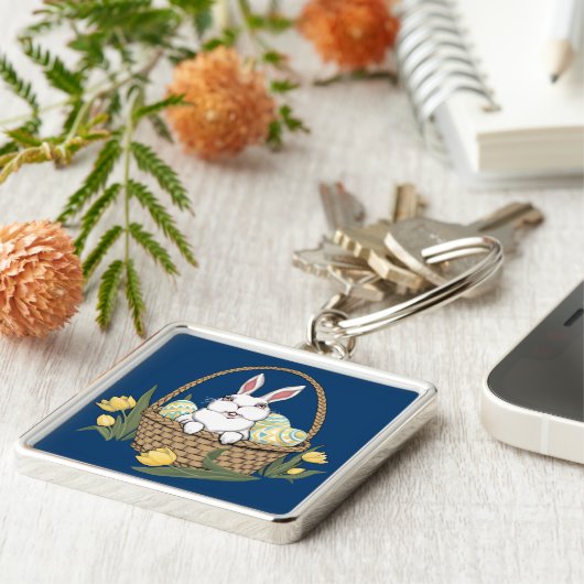 Paasbunny Sleutelhanger Festive Easter Keepsakes (Zijkant)