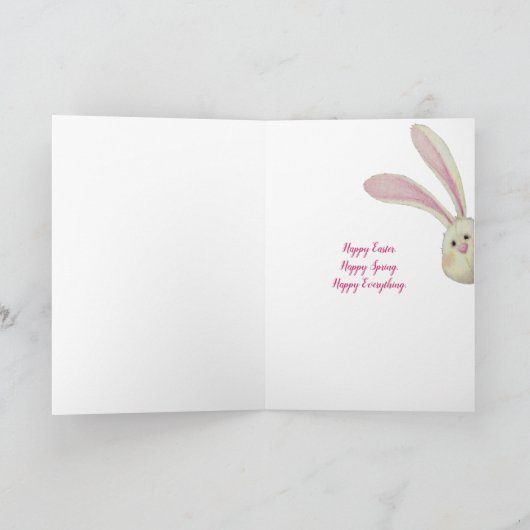 PaasBunny-Snoep in mandje Feestdagen Kaart (Binnen)